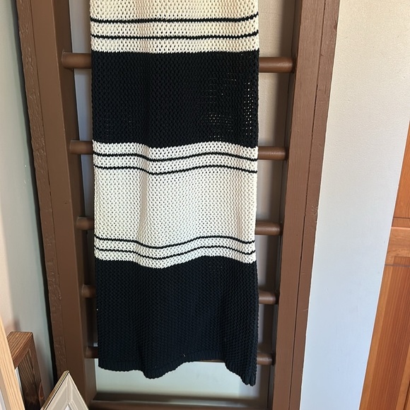 Frame Crochet Racerback Striped Midi Dress - Picture 3 of 5